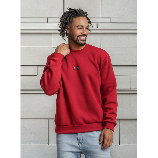 Blusa Masculina Moletom Polo Wear Vermelho Blusa Masculina Moletom Polo Wear Vermelho