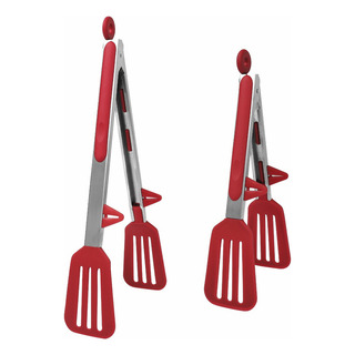 // · 2 Pinza Para Cocina De Silicona Acero Inoxidable Kit // · 2 Pinza Para Cocina De Silicona Acero Inoxidable Kit