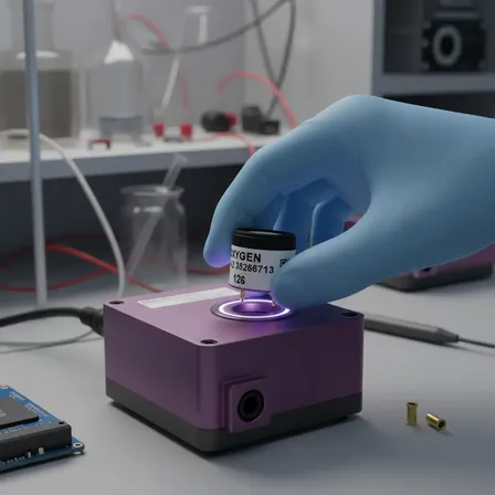 Sensor De Oxigênio Alphasense O2-a2 - 4 Cm Violeta-escuro Outros