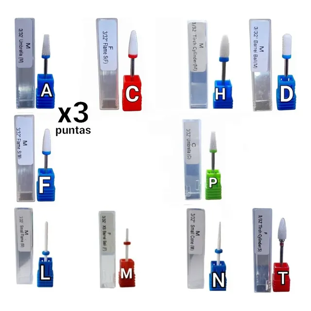 Punta De Dremel De Cerámica Para Uñas Drill Manicure Broca