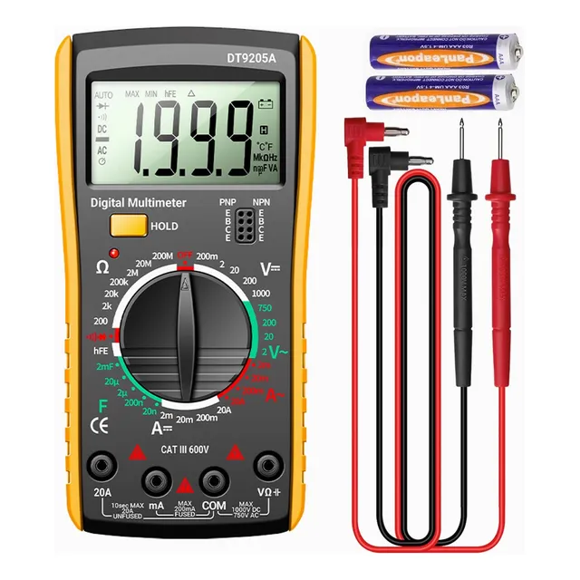 Multimetro Digital Voltimetro Professional Lcd Portátilac/dc