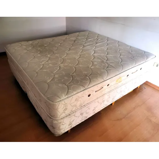 Sommier Doble Y Colchón Meyer Paradise 180x200cm Queen Size