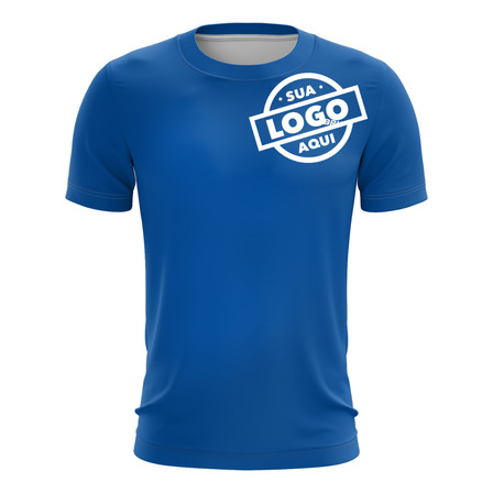 Kit 10 Camiseta Personalizada Casual Brk Azul Lisa Com Uv50+ Kit 10 Camiseta Personalizada Casual Brk Azul Lisa Com Uv50+