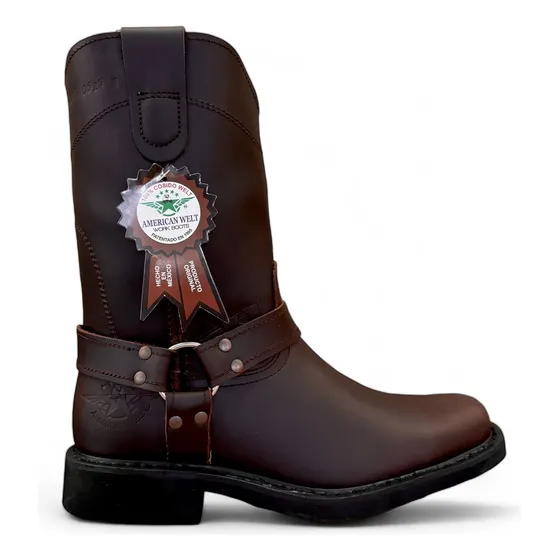 Botas Argolla American Welt Piel Uso Rudo Vaqueras Casuales