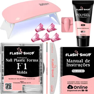Kit Alongamento De Unha AcessĂłrios Para Iniciante Poly Gel Kit Alongamento De Unha AcessĂłrios Para Iniciante Poly Gel