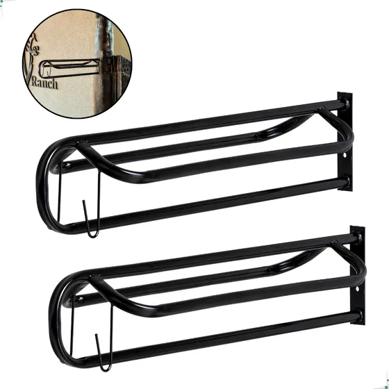 2 Suporte Porta Sela, Arreio, Traia, Manta, Reforçado Aço