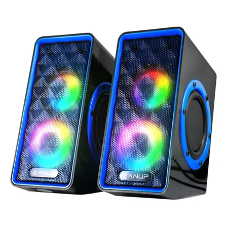 Caixinha De Som Led Subwoofer Gamer Usb P2 Tv Pc Mac Note Preto 5v