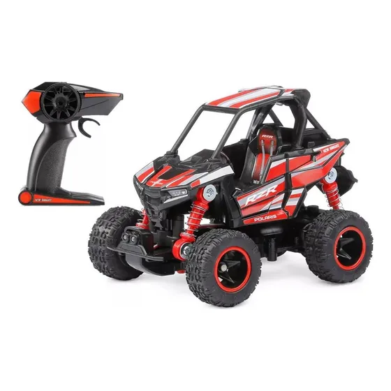 New Bright Rc Polaris Rzr Control Remoto 1:43 Color Rojo