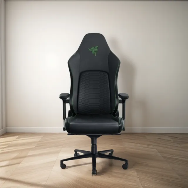 Silla Razer Iskur V2 Black Color Negro Material del tapizado Cuero sintético