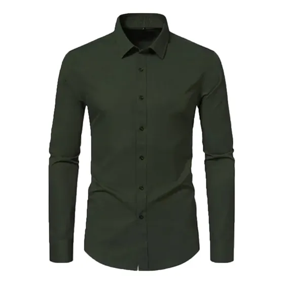 Camisas  Manga Larga Caballeros Casuales Slim Fit