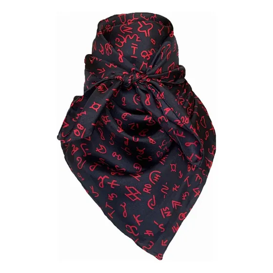 Bandana 100% Seda Vaquero De Wyoming Traders, Wild Rag Brand