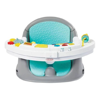 Asiento Infantil Multifuncional 3 En 1 Con Sonido Infantino De Color Gris/verde Asiento Infantil Multifuncional 3 En 1 Con Sonido Infantino De Color Gris/verde