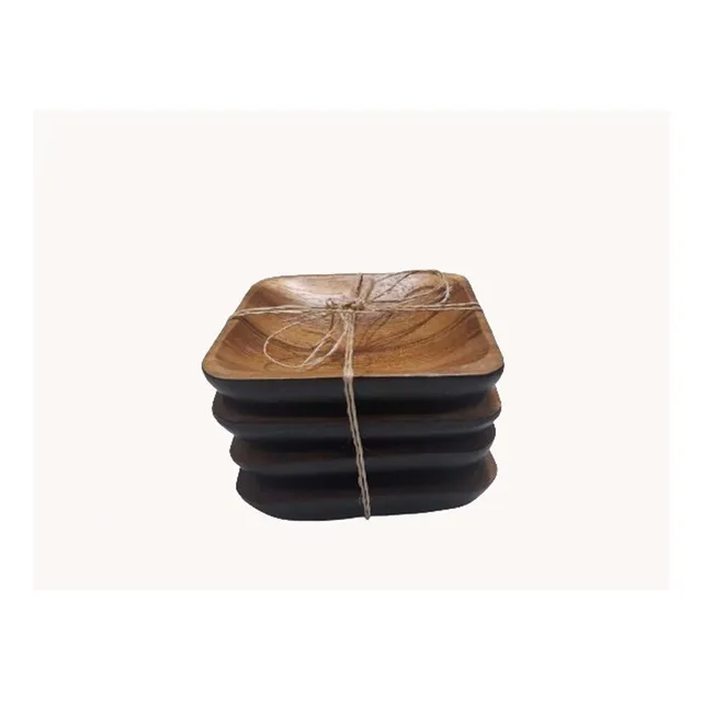 Setx4 Copetinero Negro Ext 10x10x2.5cms Mad Acac.