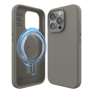 Funda Elago De Silicona Magnética Para iPhone 15 Pro De 6.1 Pulgadas, Color Gris Funda Elago De Silicona Magnética Para iPhone 15 Pro De 6.1 Pulgadas, Color Gris