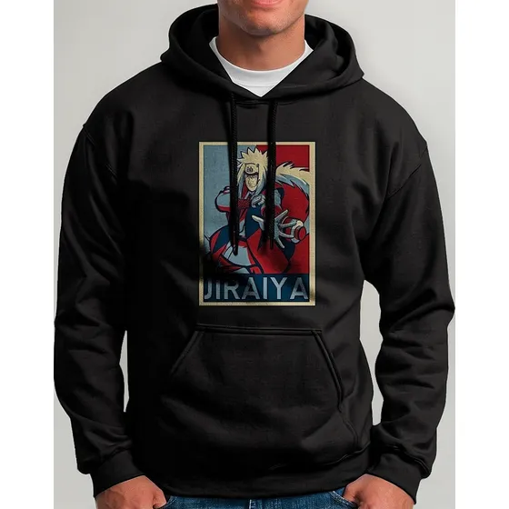 Buzo Saco Con Capota Jiraiya Naruto Hoddie Anime Serie Hom
