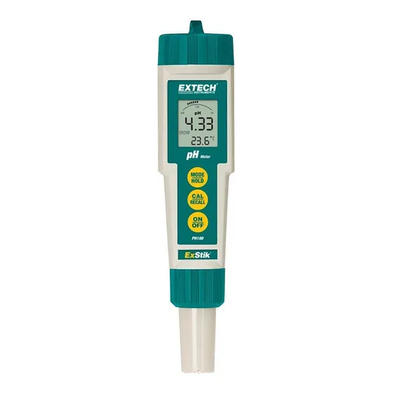 Medidor De Ph Y Temperatura De 0.00 A 14.00ph Extech Ph100