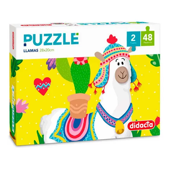 Puzzle Llama Perú Didacta 48 Piezas X2 