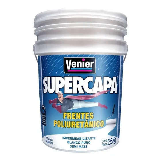 Supercapa Frentes 25 Kg Membrana Poliuretanica Venier 20 Lt