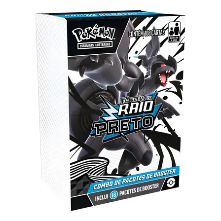 Booster Box Raio Preto Pokémon Combo De Booster Copag 10.5 Idioma Português
