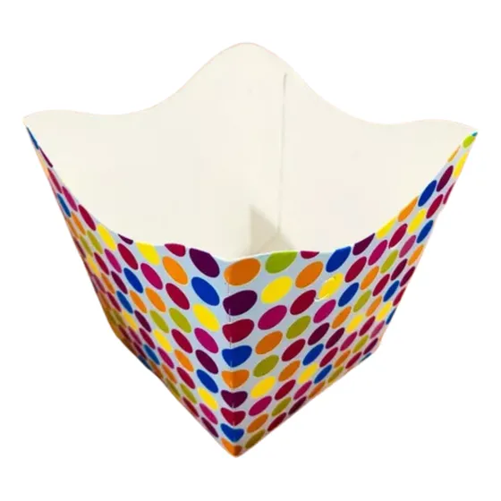 40 Cachepô De Papel Para Festa Doce Decoração Tema Circo Poá