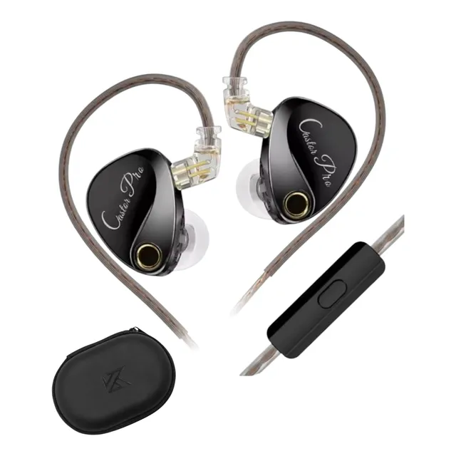 Audífonos Kz Castor Pro Bass Edición Con Microfono Y Estuche Gris