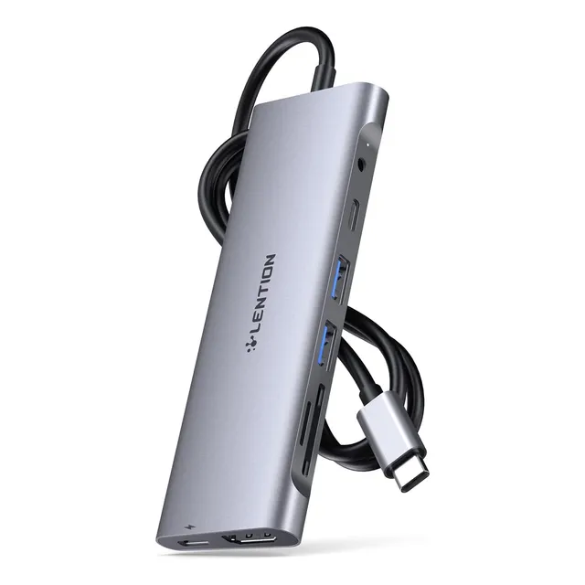 Lention Cable Usb C Hub De 3.3 Pies De Largo Con Hdmi 4k, 2 