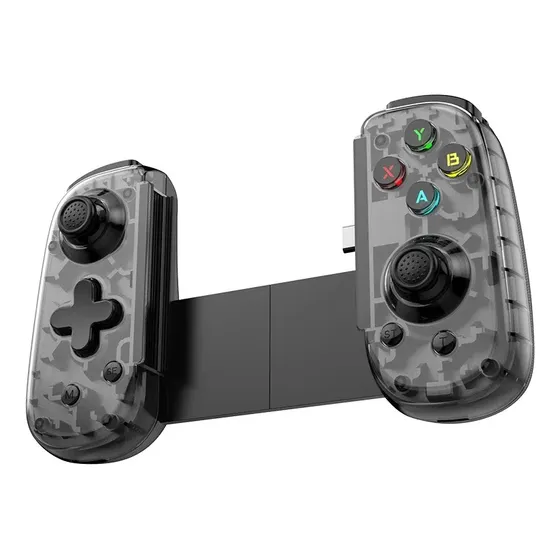 Gamepad Móvel Elástico Tipo C Com Joystick Hall Preto