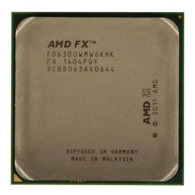 Procesador gamer AMD FX 6-Core Black 6300 FD6300WMW6KHK de 6 núcleos y 3.8GHz de frecuencia