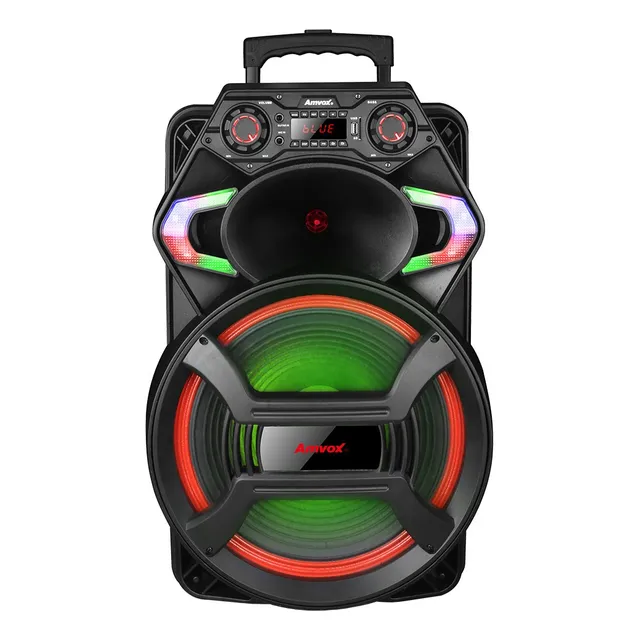 Caixa De Som Amplificada 850w Rms Aca800 Gladiador Amvox Cor Preto 110v/220v
