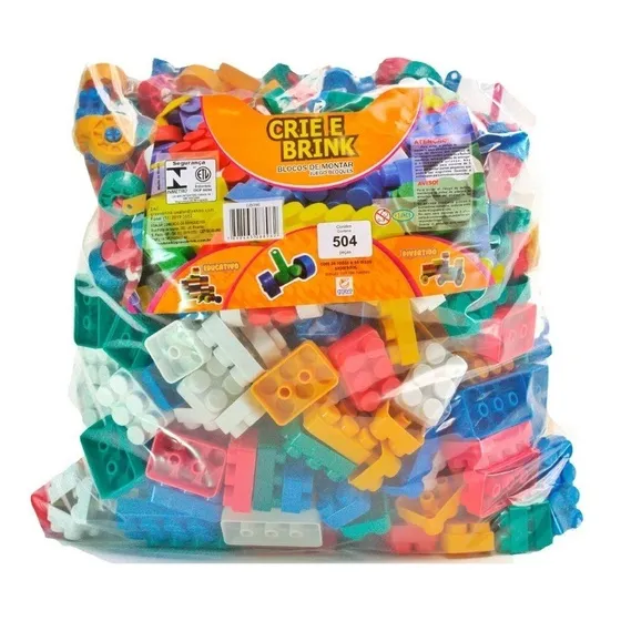 Crie e Brink Gb096a Blocos de Montar Infantil 504 peças