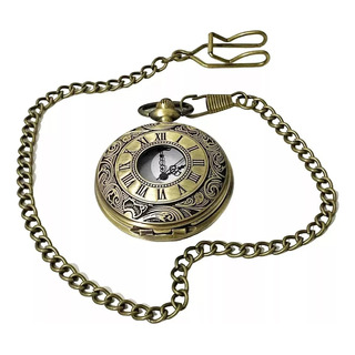 Relógio De Bolso Bronze Estilo Antigo Vintage Quartz Retro Relógio De Bolso Bronze Estilo Antigo Vintage Quartz Retro