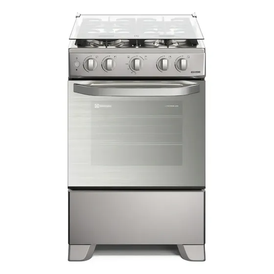 Cocina Electrolux 4 Quemadores Efficient Vaporbake Y Triple Color Silver | MercadoLibre