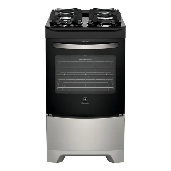 Cocina Electrolux Experience 52LSV color plateado con puerta con visor 220V