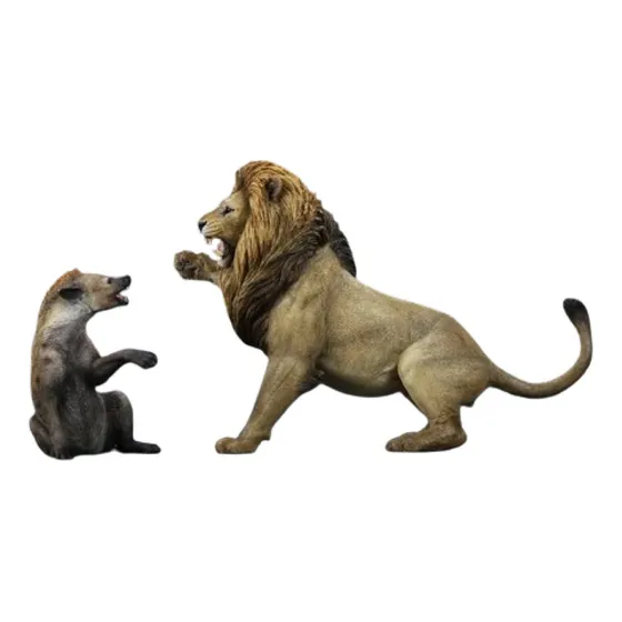 Mr.z Leão Vs Hiena - Pnso Nanmu Rebor Dinossauro Animais 