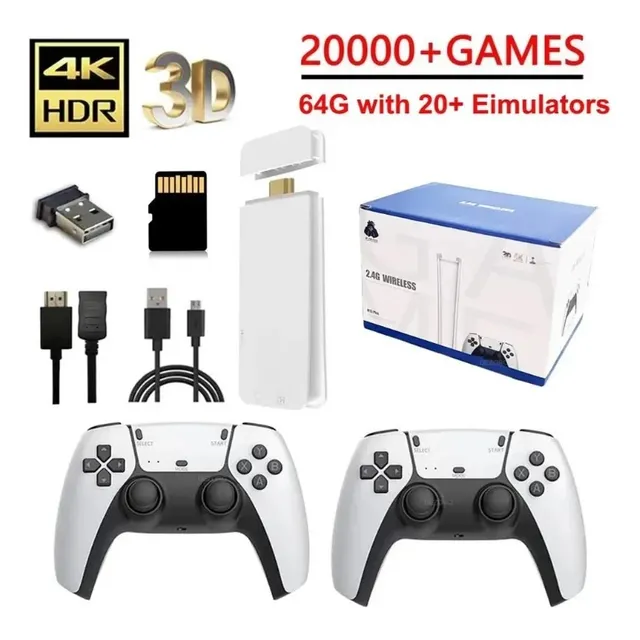 Consola Video Juego Stick M15 4k Controles Inalámbrico