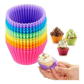 36pz Capacillos Reutilizables Cupcakes Moldes Hornear Muffin 36pz Capacillos Reutilizables Cupcakes Moldes Hornear Muffin