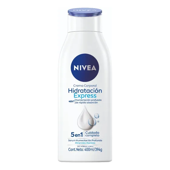 Crema Corporal NIVEA Hidratación Express 5 en 1 400ml