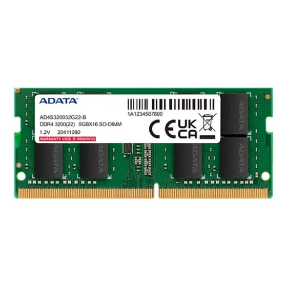 Memoria Ram Ddr4 Adata 3200mhz 8gb Laptop