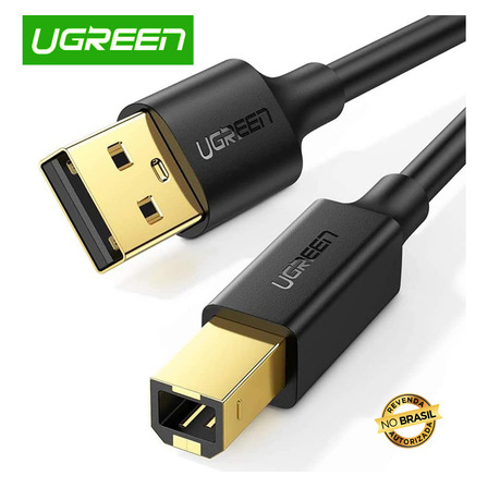 Ugreen 208460 Usb-a A Usb-b Cabo Impressora 1m Ugreen 208460 Usb-a A Usb-b Cabo Impressora 1m