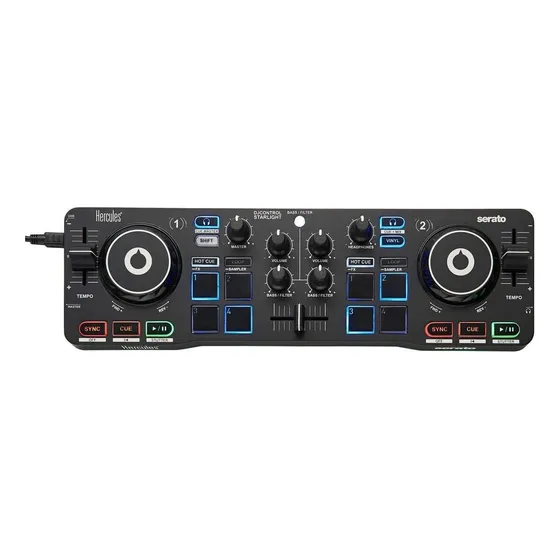 Hércules Dj Control Starlight Con Luz Led Audio