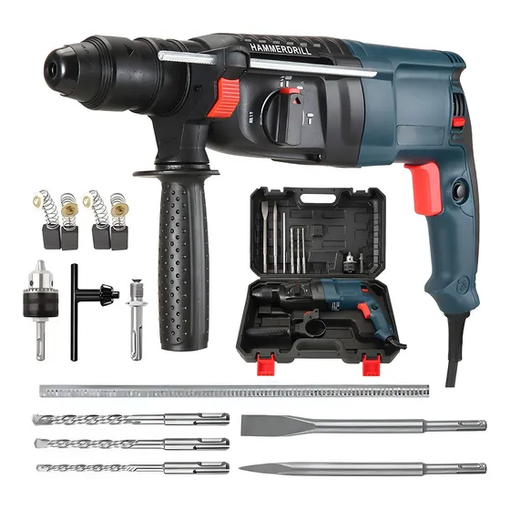 Rotomartillo Cincelador Perforador Sds 1600w Con Accesorios