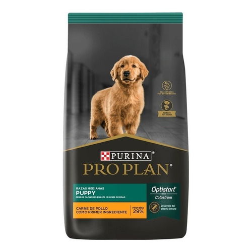 Alimento Pro Plan OptiStart Puppy para perro cachorro de raza mediana sabor pollo en bolsa de 15kg