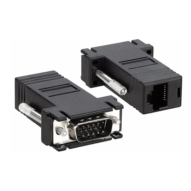 Adaptador Rj45 A Vga Para Alargue Por Utp A 20m Ditron