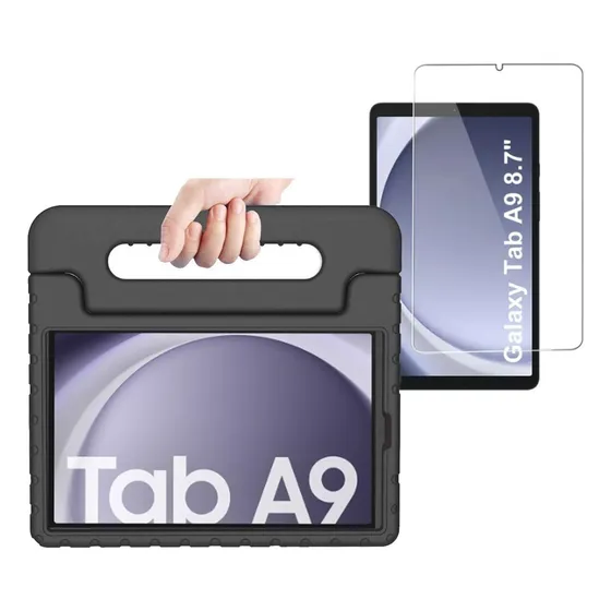 Funda Anti Golpe Para Tablet Samsung A9 X110 8.7 + Vidrio