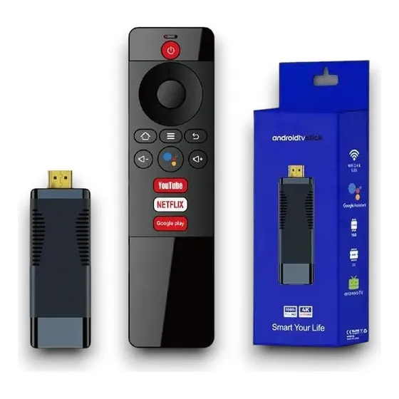 Android Tv Stick Modelo S96 2gb+16gb Caja Azul 