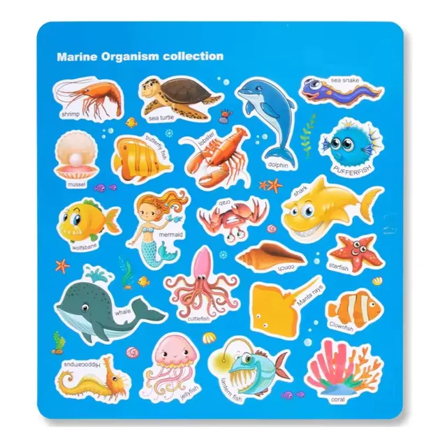 Stickers Mundomarino Calcomanías Reusables Juguete Educativo