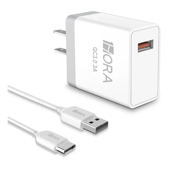 Cargador Universal Usb 3 Am Con Cable Tipo C 3.0 1hora | Cuotas sin interés