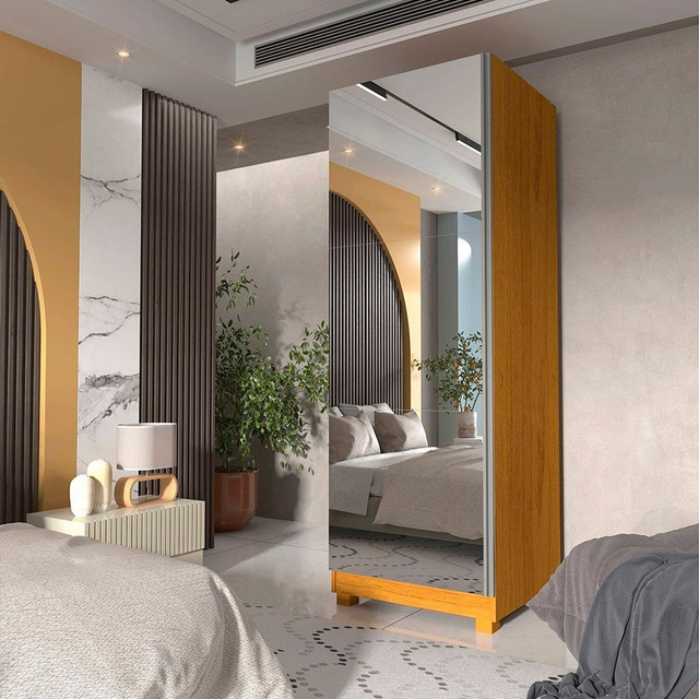 Sapateira 1 Porta Espelhada Gold 100% Mdf Wt Sapateira 1 Porta Espelhada Gold 100% Mdf Wt
