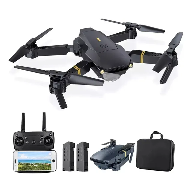 Drone Plegable Doble Cámara Wifi 2.4g 1080p Fpv 998 Pro Max