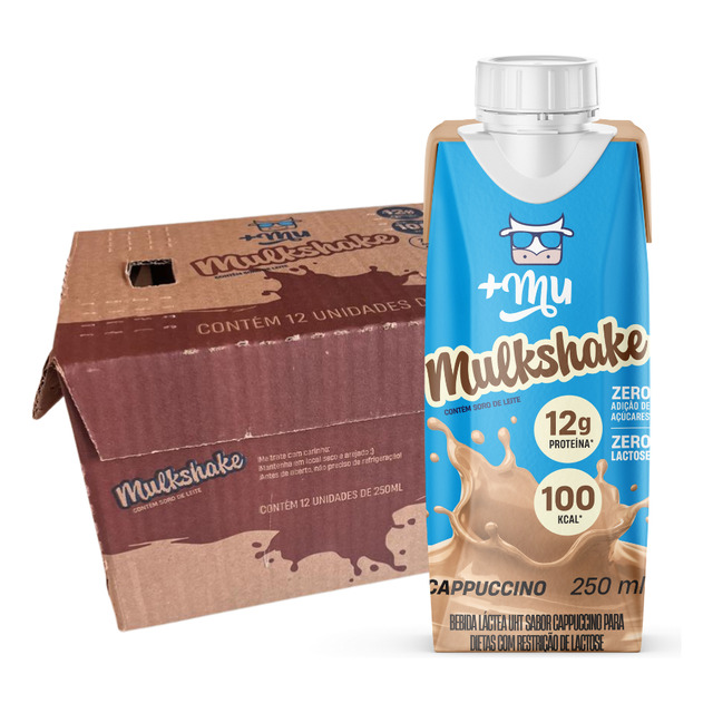 +mu Mulkshake Bebida Proteica Sabor Cappuccino 250 Ml - Pack 12 Unidades +mu Mulkshake Bebida Proteica Sabor Cappuccino 250 Ml - Pack 12 Unidades